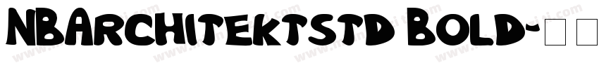 NBArchitektstd Bold字体转换